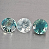 Natural Blue Zircon 1.91 Ct. 3 Pcs Round Diamond Cut  5 Mm Gemstone From Cambodia