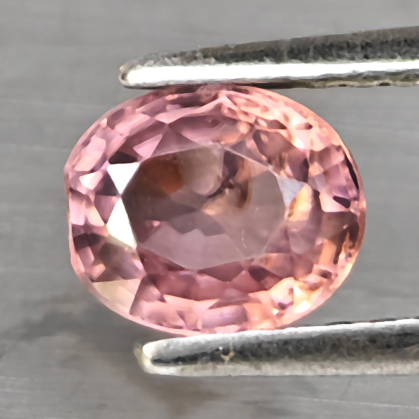 Natural Imperial Pink Zircon Gemstones 1.42 Ct. Oval Shape 6 x 5.1 Mm.
