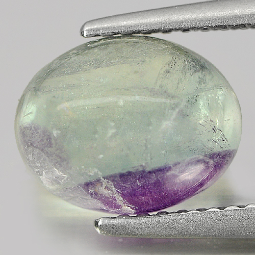 Oval Cabochon 3.13 Ct. Natural Fluorite Gem From Brazil