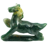 Unheated 251.30 Ct. Horse Carving Natural Green Color Jasper From Madagascar