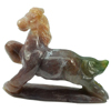 248.86 Ct. Beautiful Natural Gemstone Multi-Color Jasper Horse Carving Unheated
