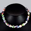 174.55 Ct. Natural Fancy Color Strand Bead Glass