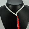 157.20 Ct. Attractive Natural White Quartz  Beads Necklace Thailand