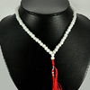 170.24 Ct. Likeable Natural White Quartz  Beads Necklace Unheated