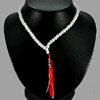 167.56 Ct. Natural White Quartz Beads Necklace Length 12 Inch.