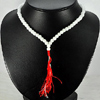 Unheated 167.81 Ct. Natural White Quartz  Beads Necklace Thailand