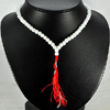 147.54 Ct. Beautiful Natural White Quartz  Beads Necklace Thailand