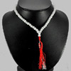 171.16 Ct. Beauty Natural White Quartz  Beads Necklace Thailand