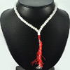 166.78 Ct. Attractive Natural White Quartz  Beads Necklace Thailand