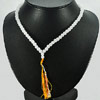 165.55 Ct. Good Natural White Quartz  Beads Necklace