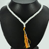 168.09 Ct. Beauty Natural White Quartz  Beads Necklace Thailand