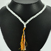 168.65 Ct. Good Natural White Quartz  Beads Necklace
