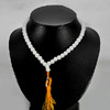368.56 Ct. Captivating Natural White Quartz  Beads Necklace Length 16.5 Inch.