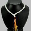 Unheated 371.58 Ct. Natural White Quartz  Beads Necklace