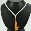 370.10 Ct. Natural White Quartz  Beads Necklace Thailand