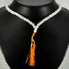 371.73 Ct. Beauty Natural White Quartz  Beads Necklace Thailand