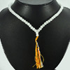 Unheated 369.70 Ct. Charming Natural White Quartz  Beads Necklace