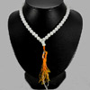 366.27 Ct. Good Natural White Quartz  Beads Necklace