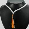 352.40 Ct. Natural White Quartz  Beads Necklace Unheated