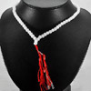 Unheated 387.07 Ct. Natural White Quartz  Beads Necklace Thailand