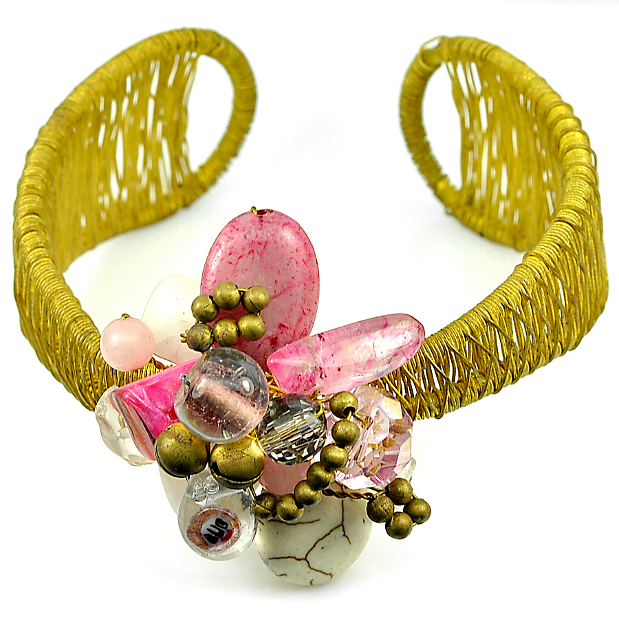 Beautiful 47.06 G. Brass Bangle Fashion Jewelry Handmade Free Size