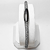 Steel Mesh Bracelet Jewelry 952 Sterling Silver Black Plated Length 7.5 Inch.