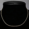 Necklace Fine Jewelry 952 Sterling Silver Yellow Gold Plated Length 15 Inch.
