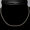 Necklace Fine Jewelry 952 Sterling Silver Yellow Gold Plated Length 15 Inch.