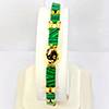 Natural Malachite 925 Silve Bracelet Jewelry Max Length 7.5 Inch. Natural Malachite 925 Silve Bracelet Jewelry Max Length 7.5 Inch.