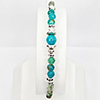Bracelet Jewelry Apatite Stone 952 Sterling Silver Max Length 6 Inch.
