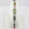 952 Sterling Silver Bracelet Jewelry Tourmaline Stone Max Length 6 Inch. 952 Sterling Silver Bracelet Jewelry Tourmaline Stone Max Length 6 Inch.