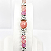 952 Sterling Silver Bracelet Jewelry Tourmaline Stone Max Length 6 Inch.