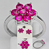 Natural Pink Topaz 925 Sterling Silver Jewelry 9.90 Grams Sets Ring Size 9 And Earrings Natural Pink Topaz 925 Sterling Silver Jewelry 9.90 Grams Sets Ring Size 9 And Earrings