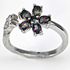 Natural Mystic Color Topaz Real 925 Sterling Silver Jewelry 3.05 Grams Ring Size 8
