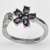 Natural Mystic Color Topaz Real 925 Sterling Silver Jewelry 3.05 Grams Ring Size 8