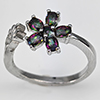 Natural Mystic Color Topaz Real 925 Sterling Silver Jewelry 3.05 Grams Ring Size 8