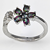 Natural Mystic Color Topaz Real 925 Sterling Silver Jewelry 3.05 Grams Ring Size 8