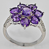 Natural Purplish Pink Amethyst Real 925 Sterling Silver Jewelry 4.15 Grams Ring Size 9 Natural Purplish Pink Amethyst Real 925 Sterling Silver Jewelry 4.15 Grams Ring Size 9