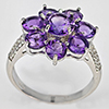 Natural Purplish Pink Amethyst Real 925 Sterling Silver Jewelry 3.90 Grams Ring Size 8 Natural Purplish Pink Amethyst Real 925 Sterling Silver Jewelry 3.90 Grams Ring Size 8