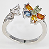 Natural Fancy Color Sapphire Real 925 Sterling Silver Jewelry 2.96 Grams Ring Size 8.5 Natural Fancy Color Sapphire Real 925 Sterling Silver Jewelry 2.96 Grams Ring Size 8.5