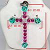 Natural Pink and ParaibaTopaz Real 925 Sterling Silver 3.10 Grams Pendant