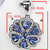 Natural Purple Tanzanite Real 925 Sterling Silver Jewelry Pendant 5.40 Grams