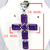 Natural Purple Amethyst Real 925 Sterling Silver Jewelry Pendant 3.80 Grams Natural Purple Amethyst Real 925 Sterling Silver Jewelry Pendant 3.80 Grams