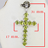 Natural Green Peridot Real 925 Sterling Silver Jewelry 1.60 Grams Pendant Natural Green Peridot Real 925 Sterling Silver Jewelry 1.60 Grams Pendant