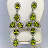 Natural Green Peridot Real 925 Sterling Silver Jewelry Earring 10.35 Grams Natural Green Peridot Real 925 Sterling Silver Jewelry Earring 10.35 Grams