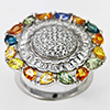 Natural Fancy Color Sapphire Real 925 Sterling Silver Jewelry 8.00 Grams Ring Size 8