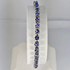 Natural Violetish Blue Tanzanite 952 Sterling Silver Jewelry 5.77 Grams Bracelet Length 10 Inch. Natural Violetish Blue Tanzanite 952 Sterling Silver Jewelry 5.77 Grams Bracelet Length 10 Inch.