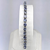 Natural Violetish Blue Tanzanite 952 Sterling Silver Jewelry 5.80 Grams Bracelet Length 10 Inch.