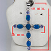 Natural Multi Color Blue Opal Real 925 Sterling Silver Jewelry 3.08 Grams Pendant
