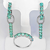 Natural Neon Blue Apatite 925 Sterling Silver Jewelry 10.46 Grams Sets Earrings And Ring Size 8 Natural Neon Blue Apatite 925 Sterling Silver Jewelry 10.46 Grams Sets Earrings And Ring Size 8
